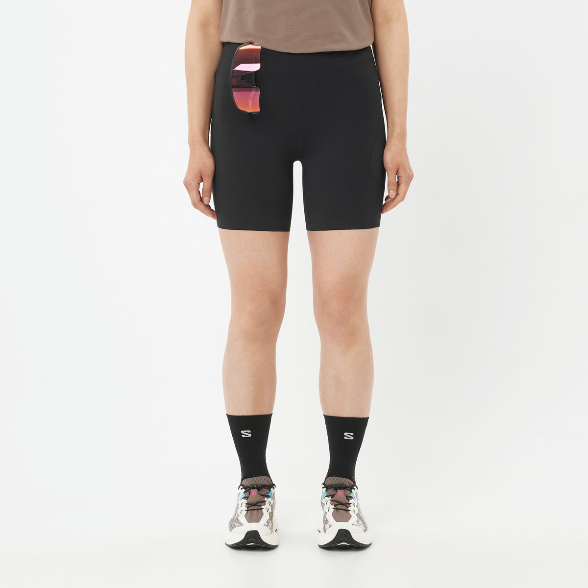 SENSE AERO STOW TIGHTS 6" Women's Short Tights | Salomon Classic