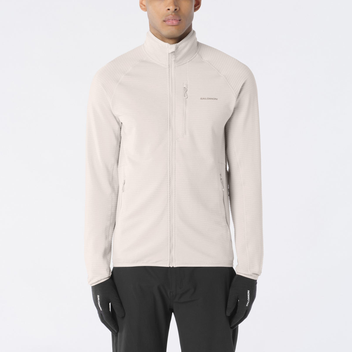 ESSENTIAL LIGHTWARM Men's Full Zip Midlayer Jacket | Salomon Everyday