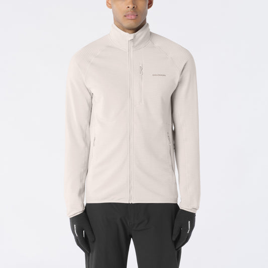 ESSENTIAL LIGHTWARM Men's Full Zip Midlayer Jacket | Salomon Everyday