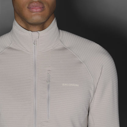 ESSENTIAL LIGHTWARM Men's Full Zip Midlayer Jacket | Salomon Everyday