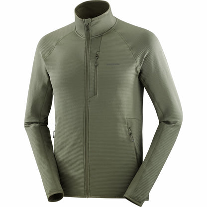 ESSENTIAL LIGHTWARM Men's Full Zip Midlayer Jacket | Salomon Everyday
