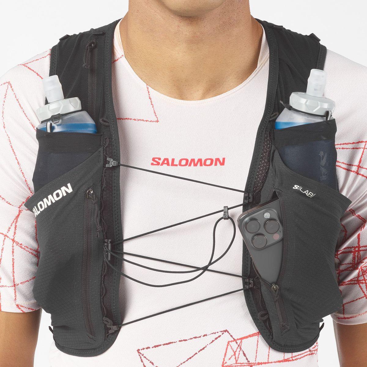 S/LAB SENSE 6 Unisex Running Bag with flasks included | Salomon Essential