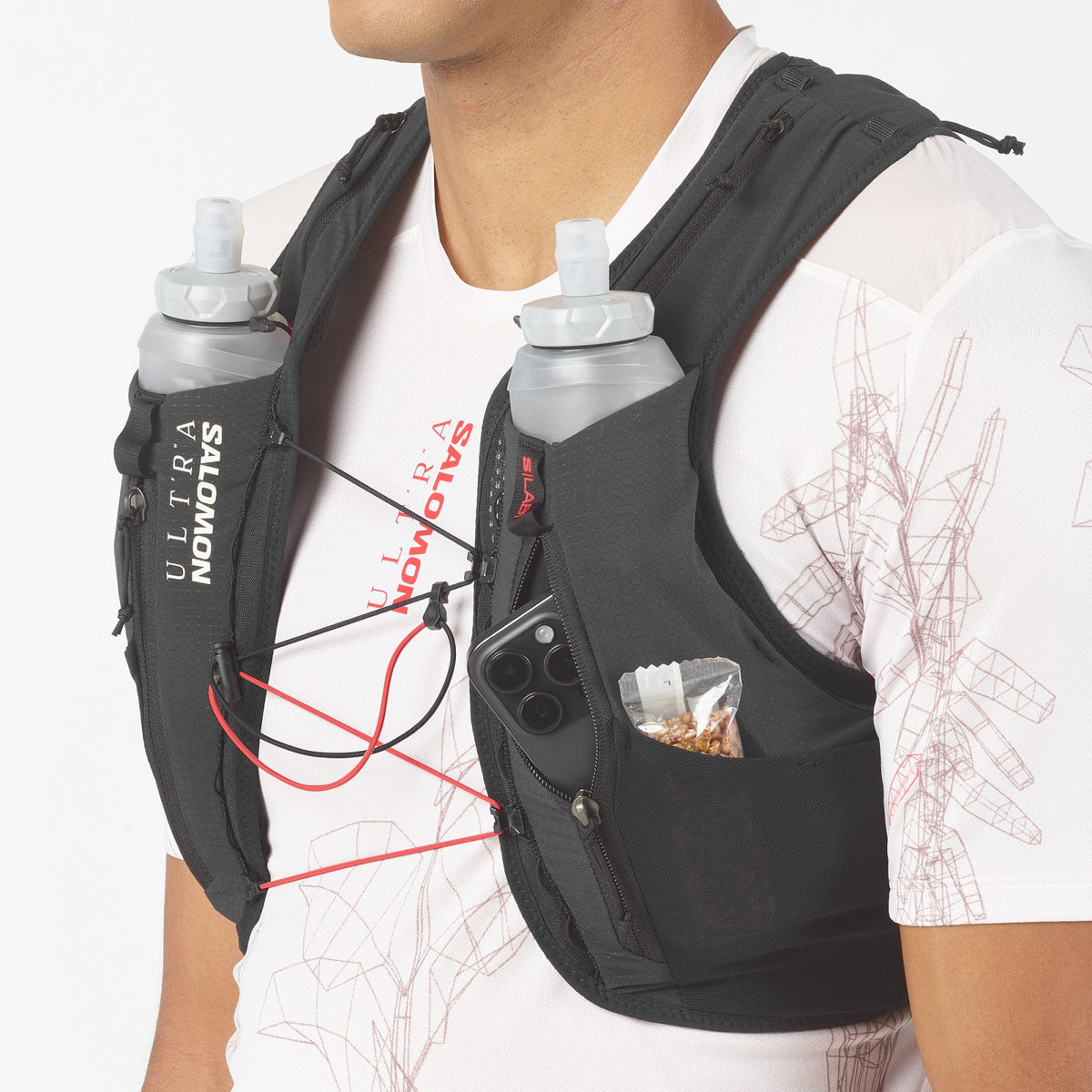 S/LAB ULTRA 12 Unisex Running Vest with flasks included | Salomon Classic