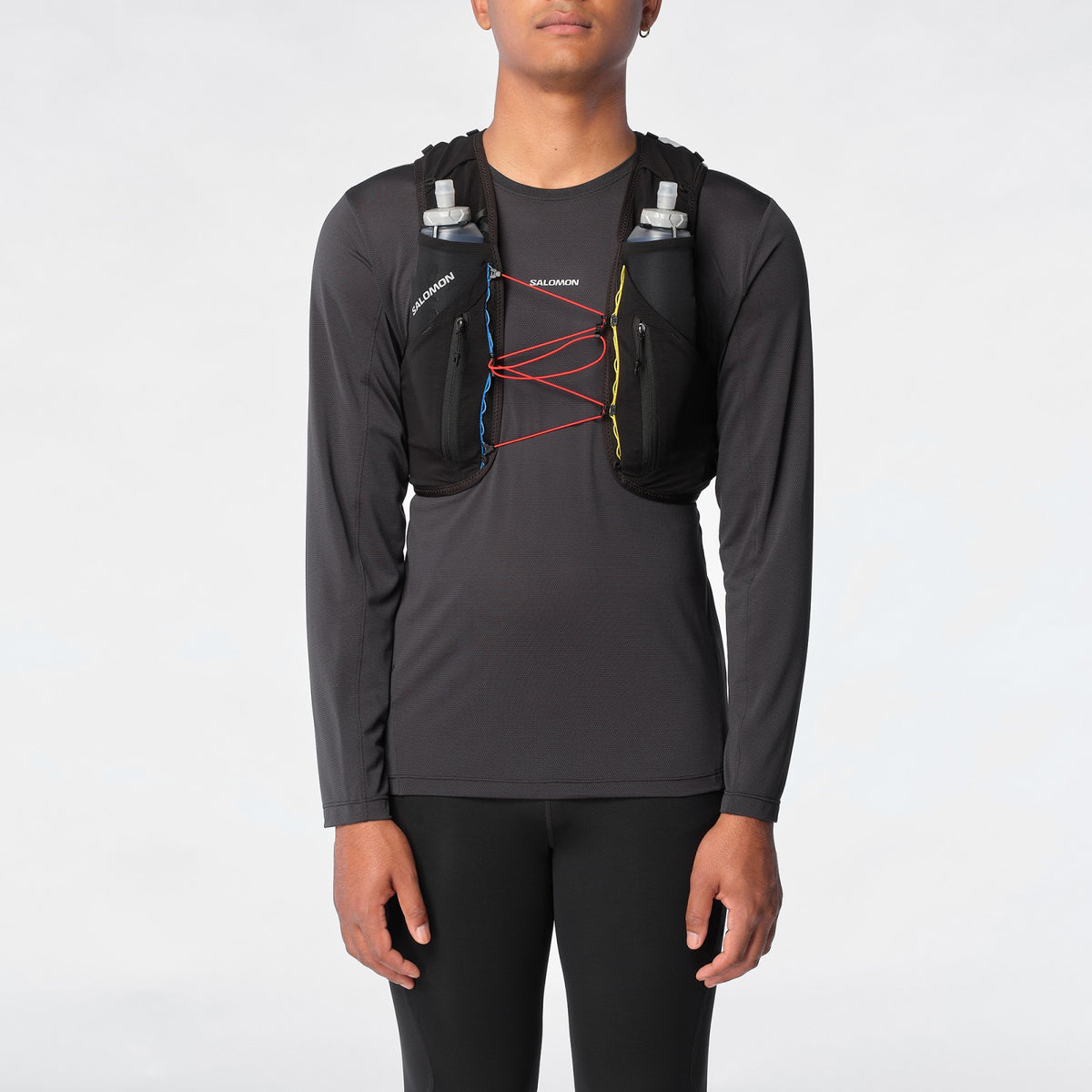 ADV SKIN 12 RACE FLAG Unisex Running Vest with flasks included | Salomon Classic