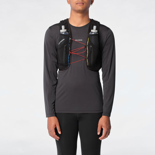 ADV SKIN 12 RACE FLAG Unisex Running Vest with flasks included | Salomon Classic