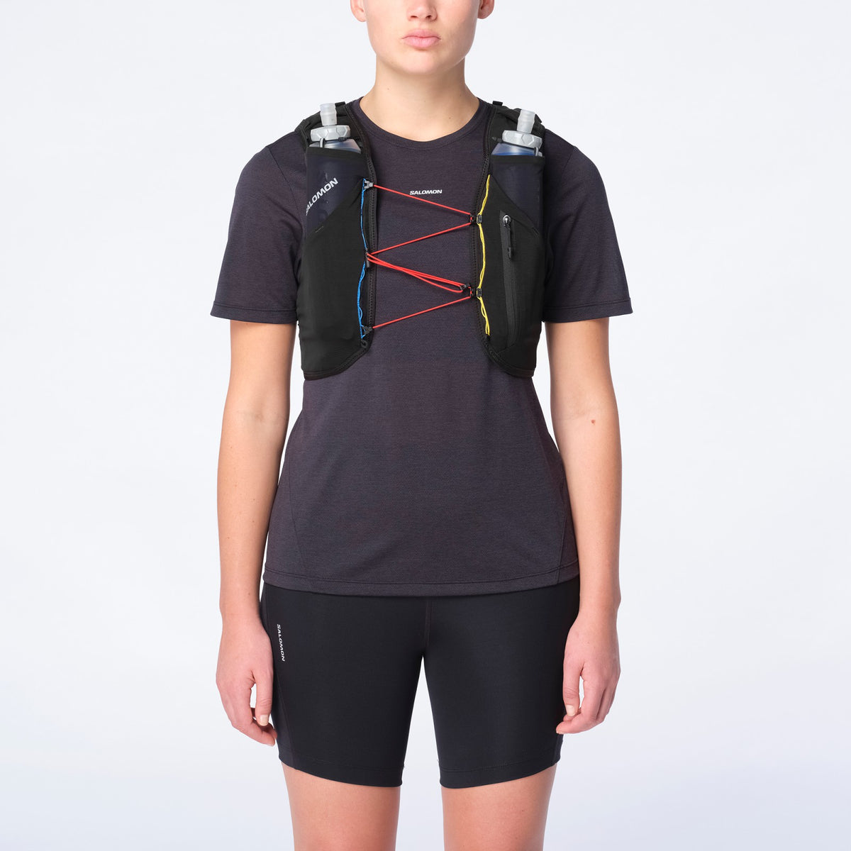 ADV SKIN 5 RACE FLAG Unisex Running Vest with flasks included | Salomon Essential