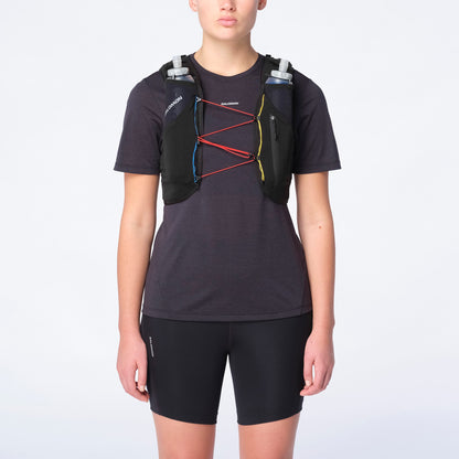 ADV SKIN 5 RACE FLAG Unisex Running Vest with flasks included | Salomon Essential