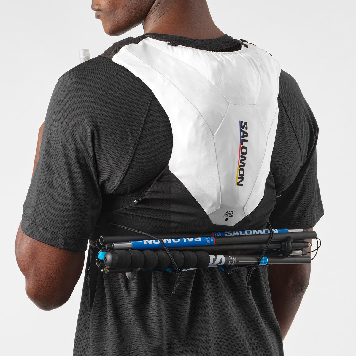 ADV SKIN 5 RACE FLAG Unisex Running Vest with flasks included | Salomon Essential