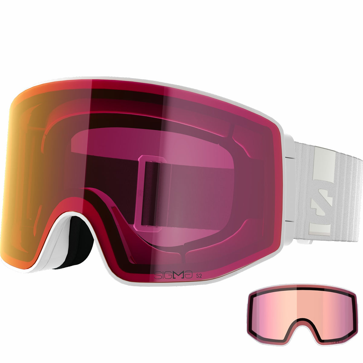 SENTRY PRIME SIGMA (and EXTRA LENS) White | Salomon Signature