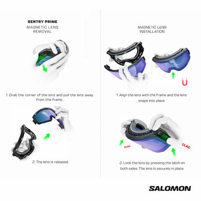 SENTRY PRIME SIGMA (and EXTRA LENS) White | Salomon Signature